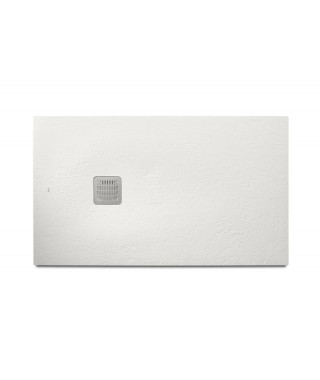 Brodzik prostokątny kompozytowy ROCA TERRAN 140x80x3,1cm złamana biel