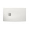 Brodzik prostokątny kompozytowy ROCA TERRAN 140x80x3,1cm złamana biel