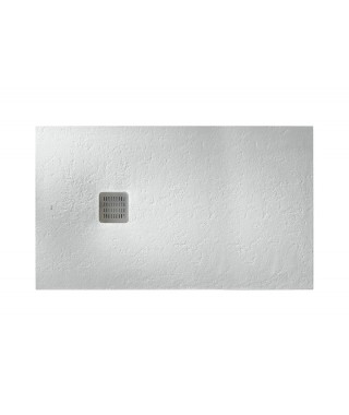 Brodzik prostokątny kompozytowy ROCA TERRAN 160x80x3,1cm złamana biel