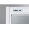 Kabina kwadratowa KNs-c 80x80x185cm CLASSIC SANPLAST profil biały.polistyren