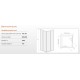 Kabina kwadratowa KNs-c 80x80x185cm CLASSIC SANPLAST profil biały.polistyren