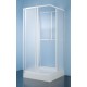Kabina kwadratowa czterościenna KC/Dr-c 80x80x185cm SANPLAST CLASSIC profil biały.polistyren