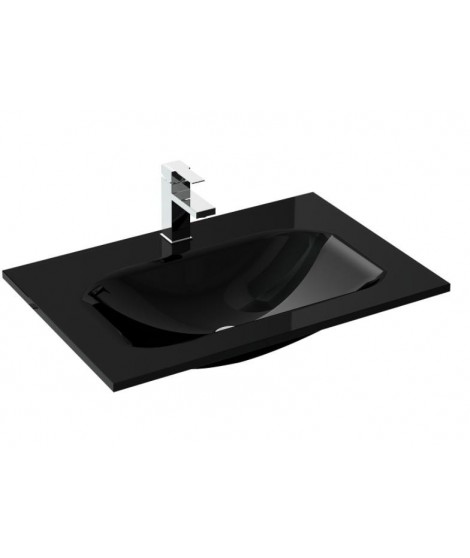 Umywalka szklana LOKA 60 BLACK ELITA