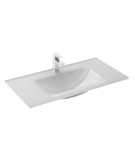 Umywalka szklana OZI 80 WHITE ELITA