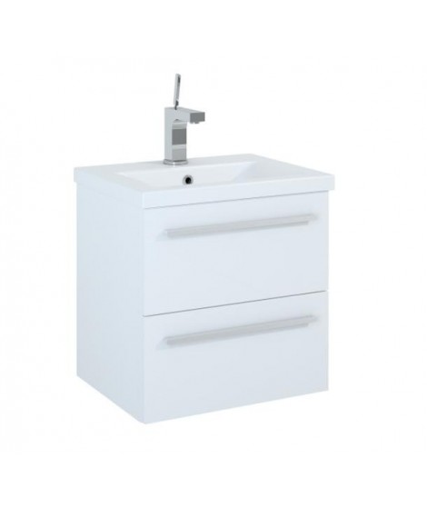 Szafka podumywalkowa + umywalka 50 cm ELITA SET KWADRO 50 2S WHITE