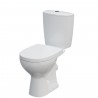 WC kompakt CERSANIT ARTECO clean on odpływ poziomy + deska wolnoopadająca K667-052