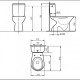 Kompakt WC ROCA MADALENA odpływ pionowy + deska