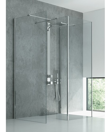 Kabina prysznicowa walk-in NEW TRENDY NEW MODUS 100x90x90x30x200cm EXK-0025 + 0052 +0049 + 0053