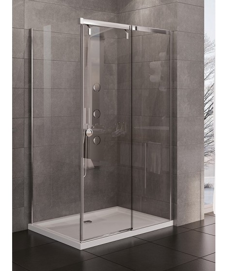 Kabina kwadratowa NEW TRENDY PORTA 100x100x200cm szkło czyste, lewa