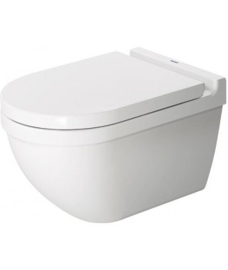Starck 3 zestaw WC miska Rimless wisząca z deską wolnoopadającą DURAVIT
