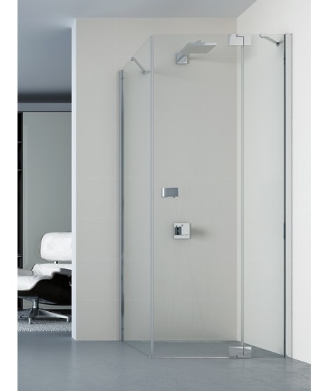 Kabina prostokątna NEW TRENDY KAMEA 100x90x200 chrom, szkłoc zyste 8 mm Active Shield