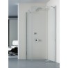 Kabina prostokątna NEW TRENDY KAMEA 100x80x200 chrom, szkło czyste 8 mm Active Shield prawa EXK-1132/EXK-1133