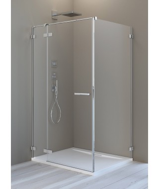 Drzwi prysznicowe wahadłowe ARTA KDJ II 80cm RADAWAY ze ścianką stałą lewe