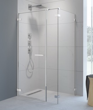 Drzwi prysznicowe ARTA KDS I 90cm RADAWAY ze ścianką stałą ,lewe