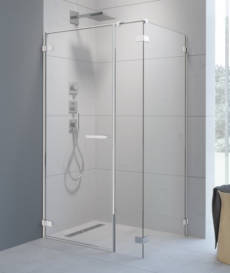 Drzwi prysznicowe ARTA KDS I 90cm RADAWAY ze ścianką stałą ,prawe