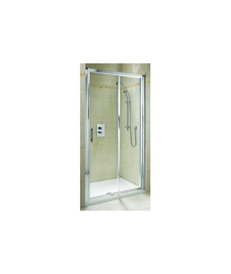Drzwi rozsuwane KOŁO GEO 6. 110cm.szkło przezroczyste. profil srebrny połysk