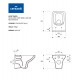 Miska wc podwieszana CERSANIT COMO clean on + deska wolnoopadająca